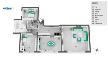 EG_-1 (1) - Aussicht sucht Weitsicht 3 Zimmererdgeschoßwohnung mit Gartenanteil, Garage u. Stellplatz WE 01