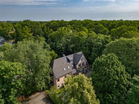Eigentumswohnung in Stadtvilla zzgl Stpl u. Gartenanteil angrenz.am Berliner Forst - Drohnenansicht (8334)