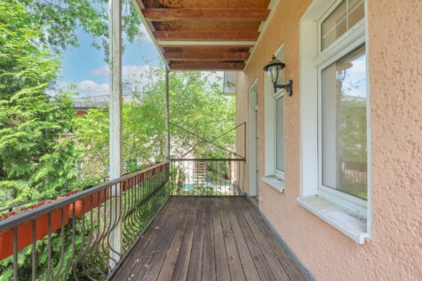 Eigentumswohnung in Stadtvilla zzgl Stpl u. Gartenanteil angrenz.am Berliner Forst - Balkon aktuell III (8382)