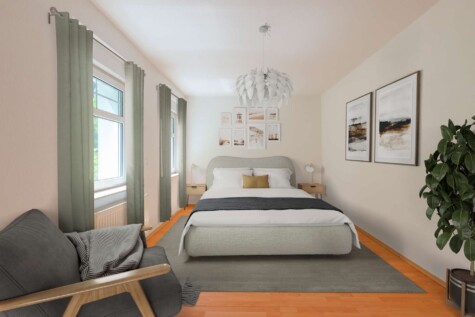 Eigentumswohnung in Stadtvilla zzgl Stpl u. Gartenanteil angrenz.am Berliner Forst - 0_Schlafzimmer (8340)