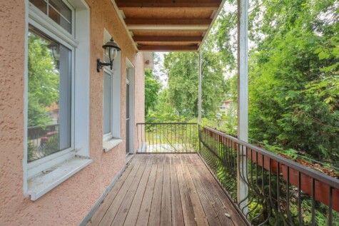 Eigentumswohnung in Stadtvilla zzgl Stpl u. Gartenanteil angrenz.am Berliner Forst - Balkon aktuell (8380)